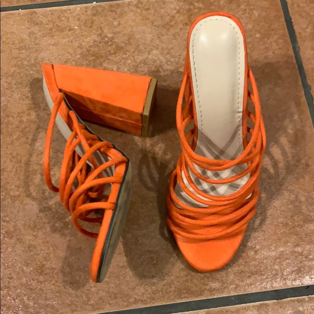 Strappy Orange sandals
